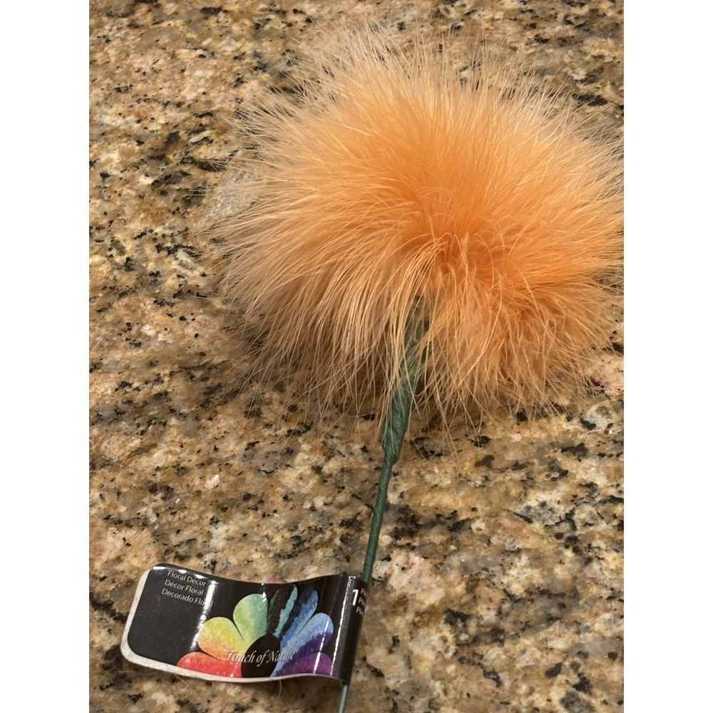 Touch Of Nature Floral Decor Faux Fur Pom Pom Stem 50+ Various Colors - Picture 2 of 2